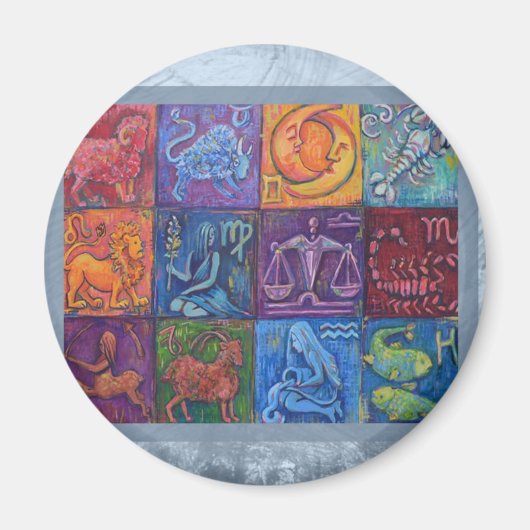 De 12 Tekenen van de Zodiac Magneet (Voorkant)