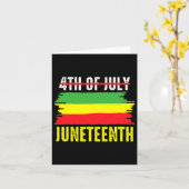 De 12e Amerikaanse Juneteenth is mijn Onafhankelij Kaart (Gele Bloem)
