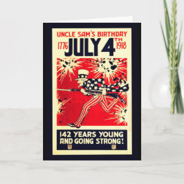 De 142e verjaardag van Uncle Sam Kaart