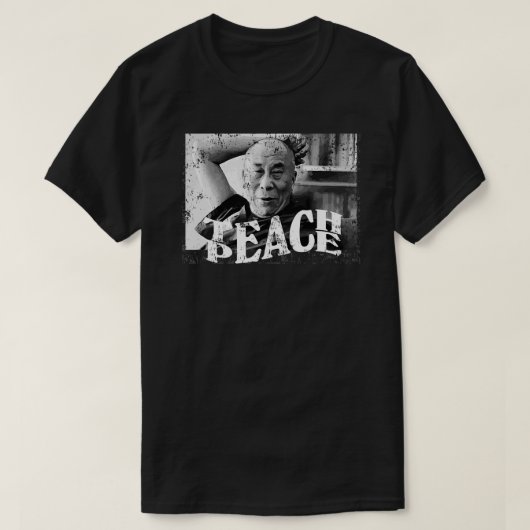 De 14de Dalai Lama citeert Tibet: vrede in de Teac T-shirt (Design voorkant)