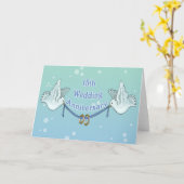 de 15de Giften van het Jubileum van het Huwelijk Kaart (Gele Bloem)