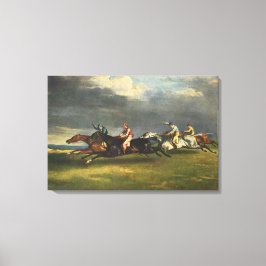 De 1821 Epsom Derby Paardenrace Canvas Afdruk