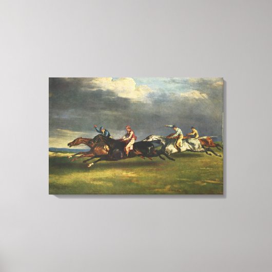 De 1821 Epsom Derby Paardenrace Canvas Afdruk (Voorkant)