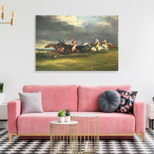 De 1821 Epsom Derby Paardenrace Canvas Afdruk (Insitu (Woonkamer))