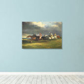 De 1821 Epsom Derby Paardenrace Canvas Afdruk (Insitu (Houten vloer))