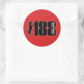De 188 Rescue Group Glossy Ronde Stickers (Tas)