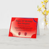 de 18de Kaart van de Verjaardag voor een Dochter (Gele Bloem)