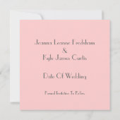 De 1920's Geëigende bruiloft bespaart de datum Save The Date (Achterkant)