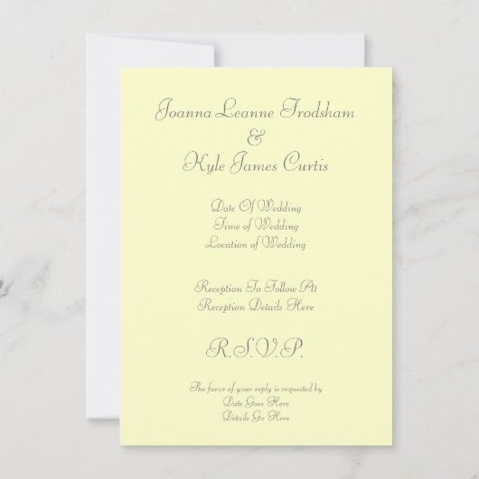 De 1920's 'Th-Wedding Invitations' Kaart (Achterkant)