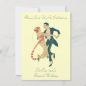 De 1920's 'Th-Wedding Invitations' Kaart (Voorkant)