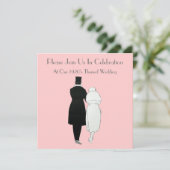De 1920's 'Th-Wedding Invitations' Kaart (Staand voorkant)