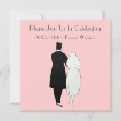 De 1920's 'Th-Wedding Invitations' Kaart (Voorkant)