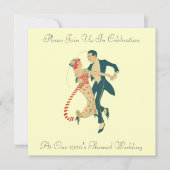 De 1920's 'Th-Wedding Invitations' Kaart (Voorkant)