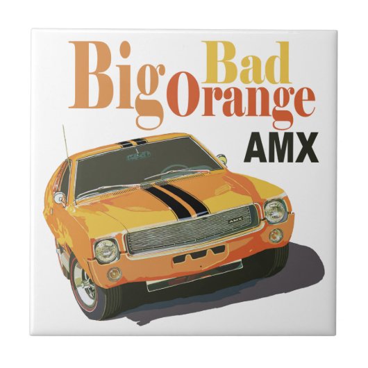 De 1969 American Motors AMX Tegeltje (Voorkant)