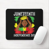 De 19e Afro-Amerikaan is mijn Onafhankelijkheidsda Muismat (Met muis)
