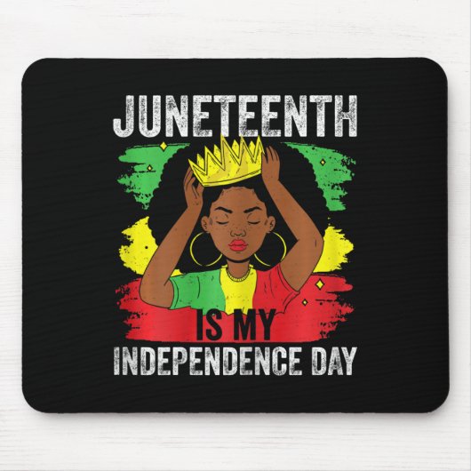 De 19e Afro-Amerikaan is mijn Onafhankelijkheidsda Muismat (Voorkant)