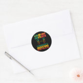 De 19e Afro-Amerikaan is mijn Onafhankelijkheidsda Ronde Sticker (Envelop)