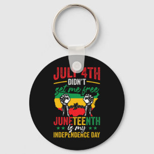 De 19e Amerikaanse is mijn Onafhankelijkheidsdag Sleutelhanger