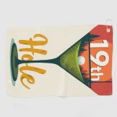 De 19e hole: een feest voorbij golf golfhanddoek (Horizontaal)