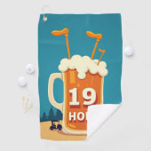 De 19e hole: een terugtocht voor golfers golfhanddoek (Insitu)