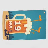 De 19e hole: een terugtocht voor golfers golfhanddoek (Horizontaal)