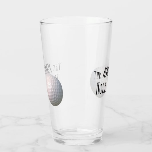 De 19e-Hole Golfbal Glas (Links)