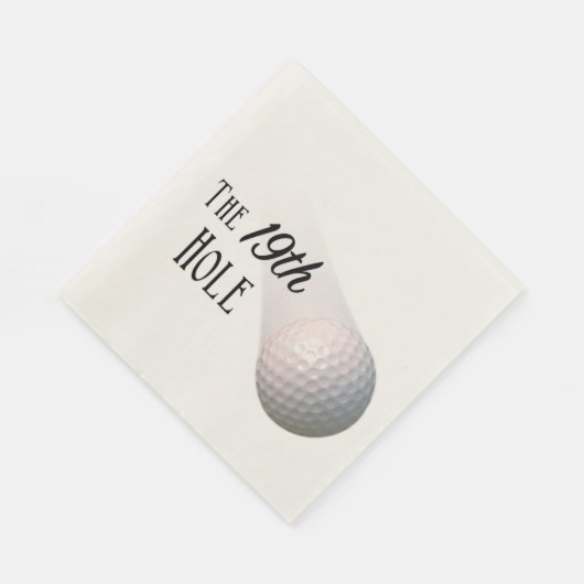 De 19e hole golfbal servet (Hoek)