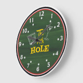 De 19e hole Whimsical Golfer's klok (Hoek)