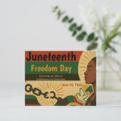 De 19e Verklaring van Vrijheid Feestdagenkaart (Staand voorkant)