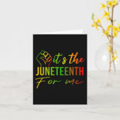 De 19e voor mij Afrikaanse zwarte geschiedenis maa Kaart (Gele Bloem)