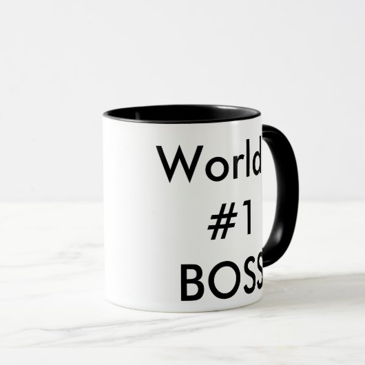 De #1 baas van de wereld mok (Voorkant rechts)