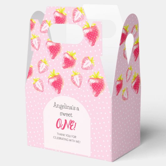 De 1e verjaardagsgunst box bedankdoosjes (Geopend)
