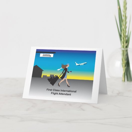 de 1st Internationale Steward van de Klasse Kaart (Voorkant)