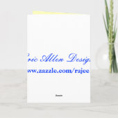 de 1st Kaart van de Eend van de Verjaardag (Achterkant)