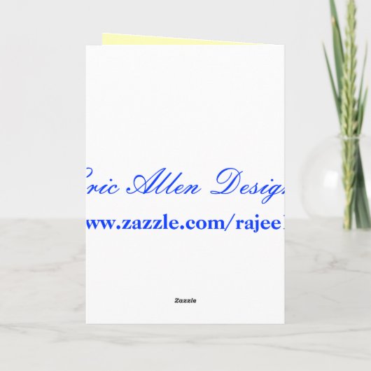 de 1st Kaart van de Eend van de Verjaardag (Achterkant)