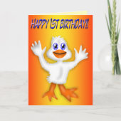 de 1st Kaart van de Eend van de Verjaardag (Voorkant)