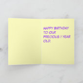 de 1st Kaart van de Eend van de Verjaardag (Binnen)