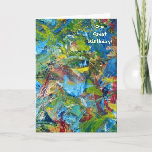 de 1st Kaart van de Verjaardag (Voorkant)