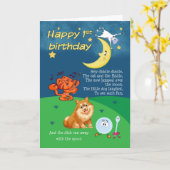 de 1st Kaart van de Verjaardag, 1st Verjaardag Hey (Gele Bloem)