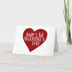De 1st Valentijnsdag van het baby Feestdagen Kaart