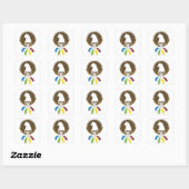 De 2016 Grote Birdie Spelen! Vierkante Sticker (Vel)