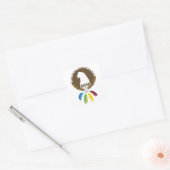 De 2016 Grote Birdie Spelen! Vierkante Sticker (Envelop)