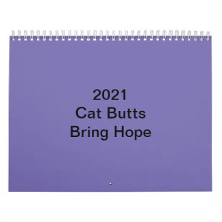 De 2021 kat Butt Calendar Kalender
