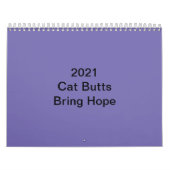 De 2021 kat Butt Calendar Kalender (Hoes)