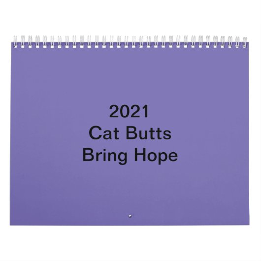 De 2021 kat Butt Calendar Kalender (Hoes)