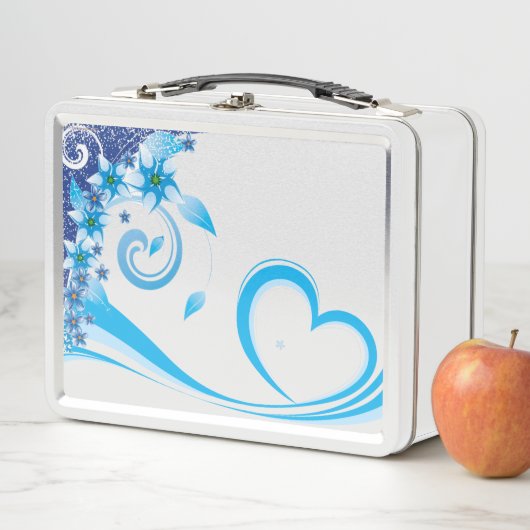 de 2024 Herfst collectie Lunchbox Blue wervelt wit (In situ)