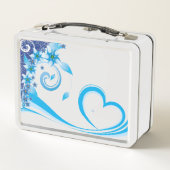 de 2024 Herfst collectie Lunchbox Blue wervelt wit (Achterkant)
