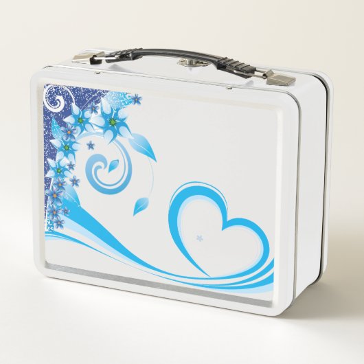 de 2024 Herfst collectie Lunchbox Blue wervelt wit (Achterkant)