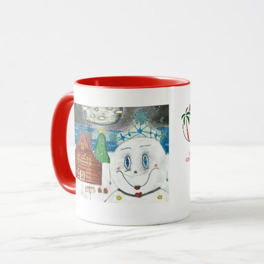 De 2024 Sunny Glen Christmas Mok (Voorkant links)