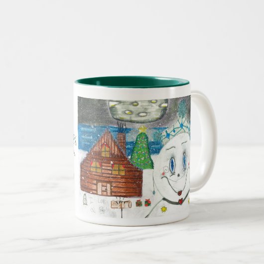 De 2024 Sunny Glen Christmas Mok (klein) (Voorkant rechts)